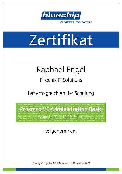 Raphael_Engel_Urkunde_Zertifikat_Proxmox_Basic